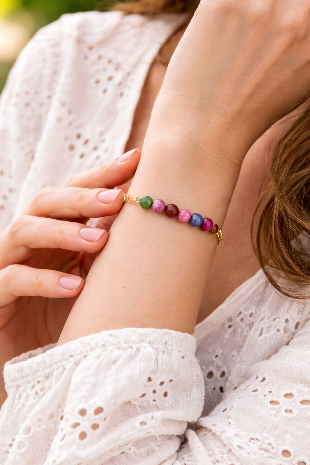 Black Onyx Minimal Bracelet – Gold Vermeil