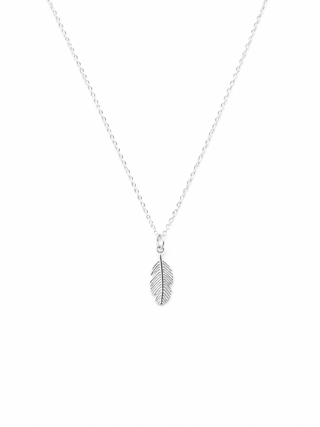 Feather Necklace 925 Sterling Silver